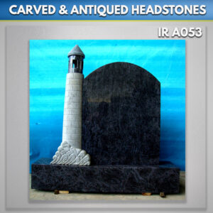 Bahama blue granite headstone for grave ireland