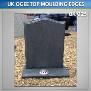 Ogee-top-moulding-edges Headstone