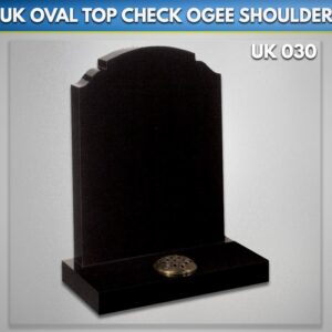 Oval-top-ogee-shoulder-headstone uk