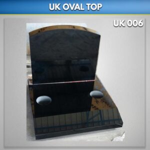 black-oval-top-Lawn memorials UK