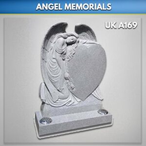 Angel-heart-on-Grey-granite-headstone