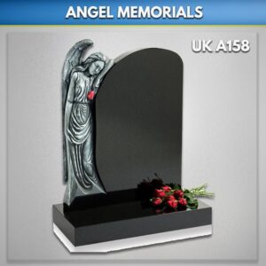 Angel-with-roses-carved-granite-headstone