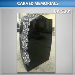 Antique-Roses-carved-black-granite-headstone