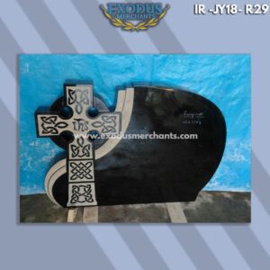 Black-Fancy-Cross-IHS-grave-headstone-Carved.