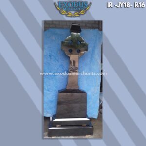 Cross Set Black headstone set