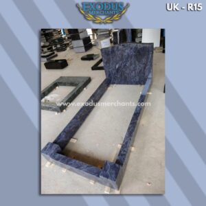 Wide Ogee top Set - Silk blue granite