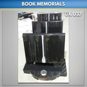 Granite book memorials UK black