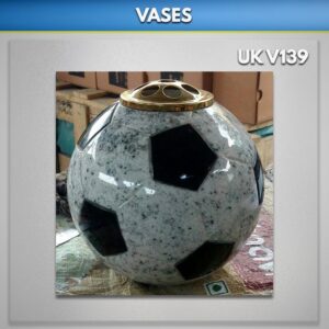 black-viscount-granite-football-vase uk