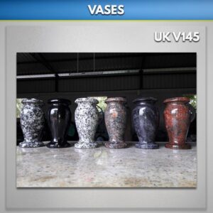 Granite cemetery vases UK