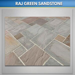 Raj green sandstone tumbled