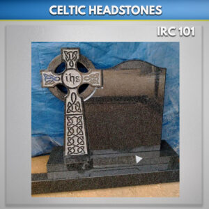 Celtic Cross I h S Cross headstone