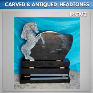Granite-Horse-Headstone-With-sub-base-and-main-base-for-graves