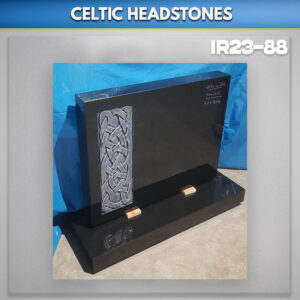 Black-Celtic-Granite-headstone-Dublin-Antiqued