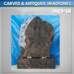 Carved-Roses-Aurora-Granite-monument-for-graves-Ireland