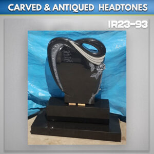 Carved-rose-stem-headstone-with-Antique-finish-for-grave-ireland