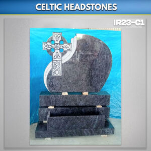 Celtic-Cross-IHS-Granite-Set-bahama-blue-grave