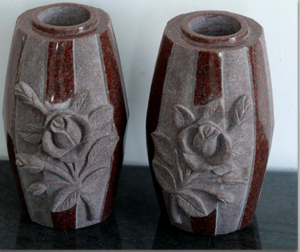 Granite Vases carved 