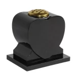black heart shaped grave vase uk